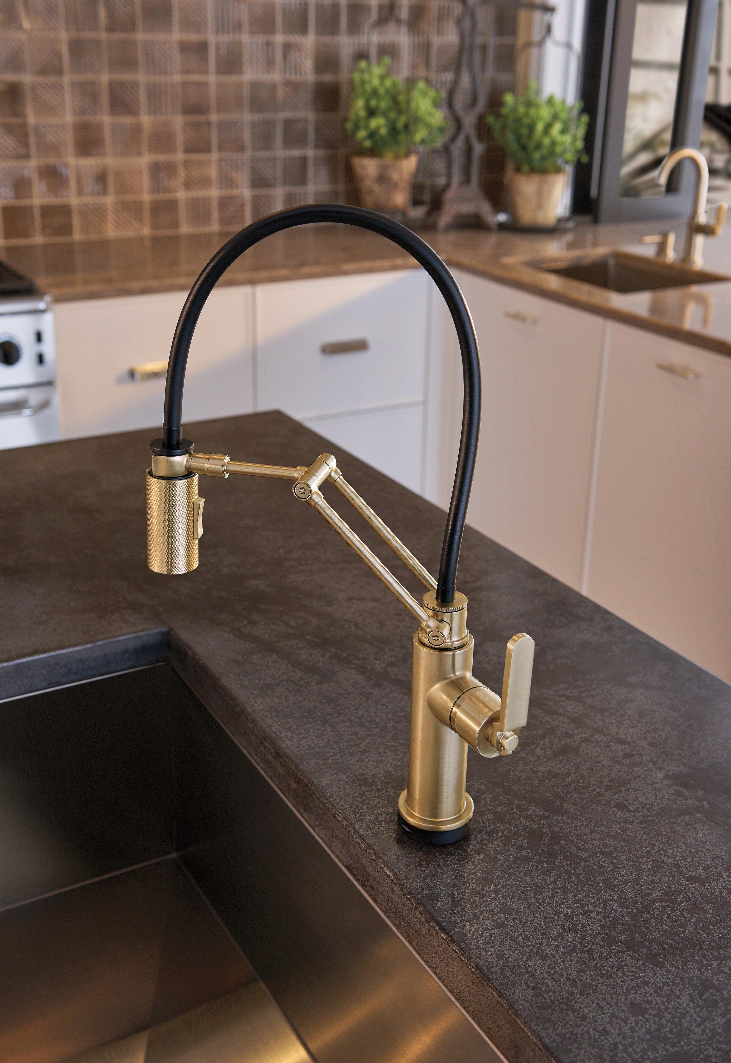 Brizo Luxe Gold 2-3/4 in. 13 oz. Kitchen Soap Dispenser 