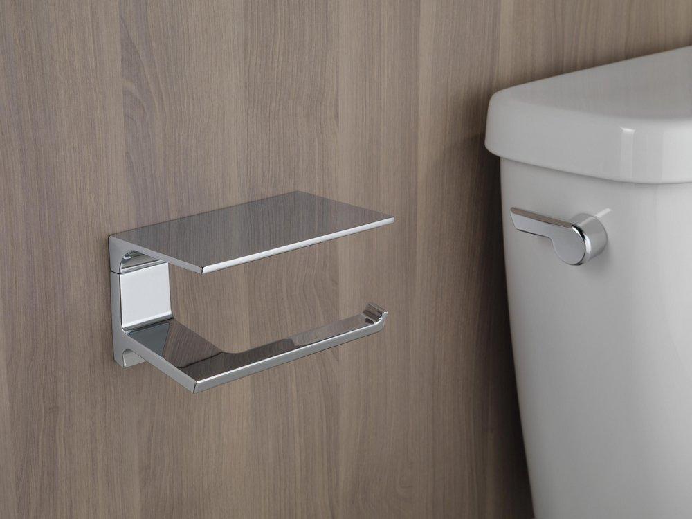 Delta Faucet Chrome Wall Mount Toilet Tissue Holder 