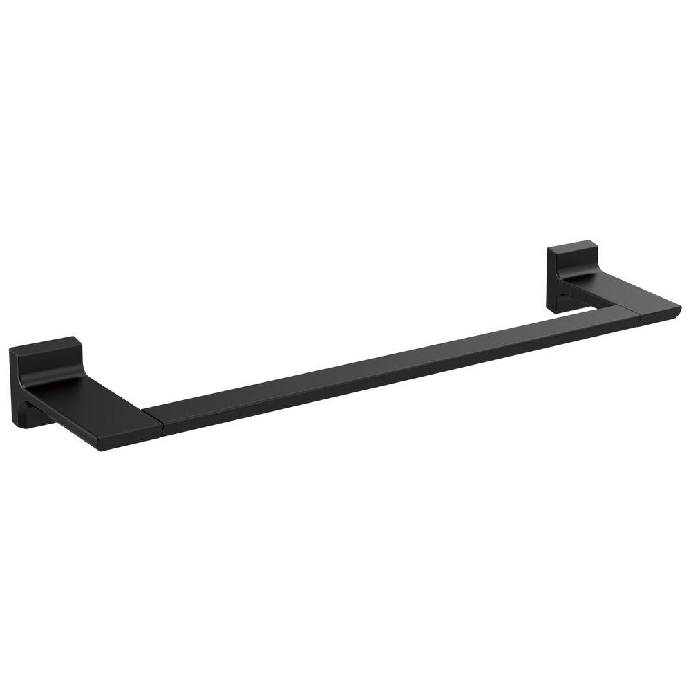 Delta Faucet Matte Black 18 in. Towel Bar 