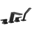 Delta Faucet Matte Black Two Handle Roman Tub Faucet Trim Only 