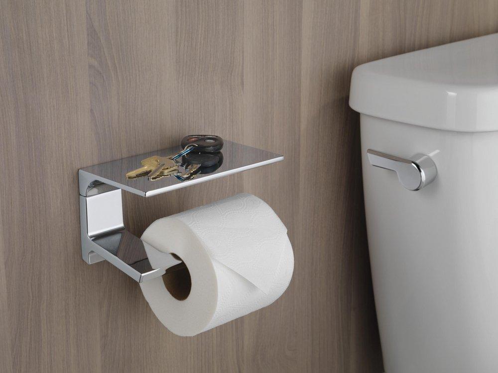 Delta Faucet Brilliance&reg; Stainless Wall Mount Toilet Tissue Holder 