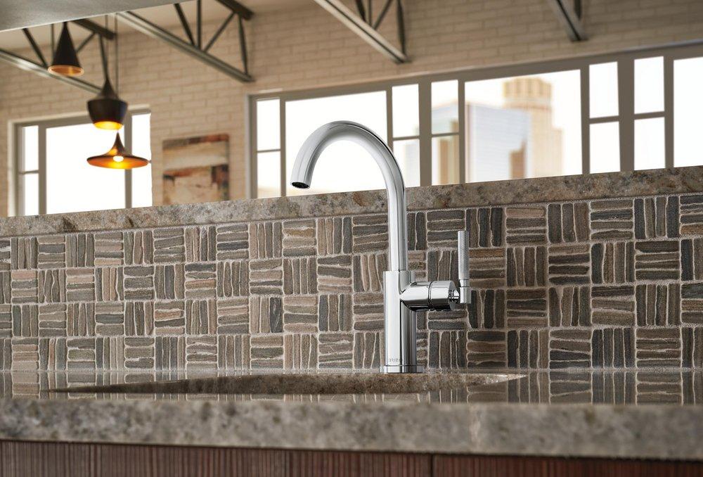 Brizo Chrome Single Handle Lever Handle Bar Faucet 