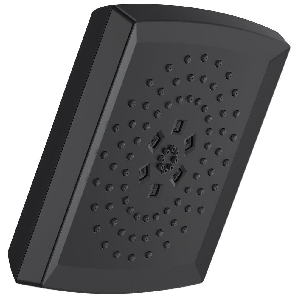 Brizo Matte Black Multi Function H2Okinetic&reg;, Full Body, Massaging and Pause Showerhead 