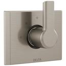 3-Function 2-Port Diverter Trim with Single Lever Handle in Brilliance Stainless