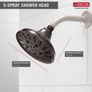 Delta Faucet Venetian Bronze Multi Function Full Body, Full Spray with Massage, H2Okinetic&reg;, Massage and Pause Showerhead 