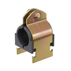32mm Yellow Zinc Metric Cushioned Strut Clamp