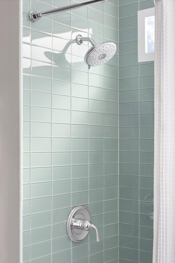 American Standard Polished Chrome Multi Function Drench, Sensitive, Jet and Massage Showerhead 