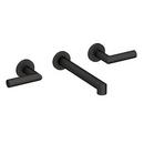 Newport Brass Flat Black Two Handle Widespread Bathroom Sink Faucet 