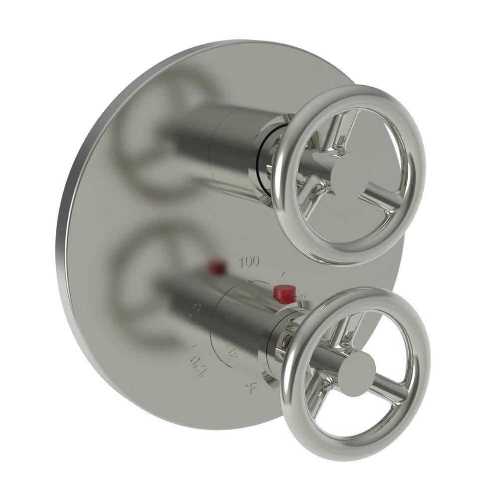 Newport Brass Polished Nickel - Natural Two Handle Bathtub & Shower Faucet (Trim Only) 