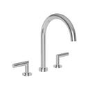 3 Hole Deck Mount Roman Tub Faucet with Double Lever Handle in Polished Chrome