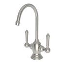 Newport Brass Satin Nickel - PVD 1 gpm 1 Hole Deck Mount Hot and Cold Water Dispenser with Double Lever Handle 