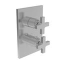 Two Handle Thermostatic Valve Trim in Polished Chrome