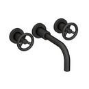 Newport Brass Flat Black Two Handle Widespread Bathroom Sink Faucet 