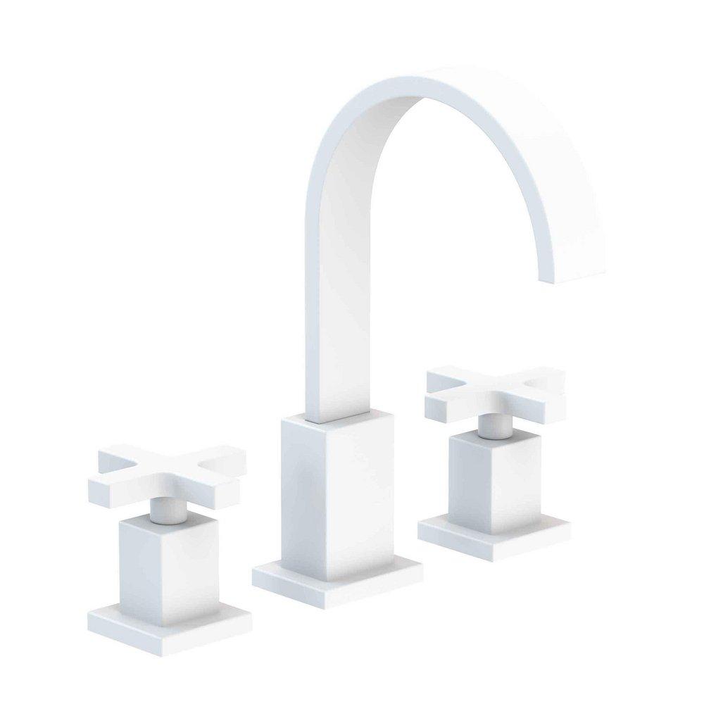 Newport Brass Matte White Two Handle Widespread Bathroom Sink Faucet 