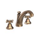 Newport Brass Antique Brass Two Handle Widespread Bathroom Sink Faucet Cross Handle 