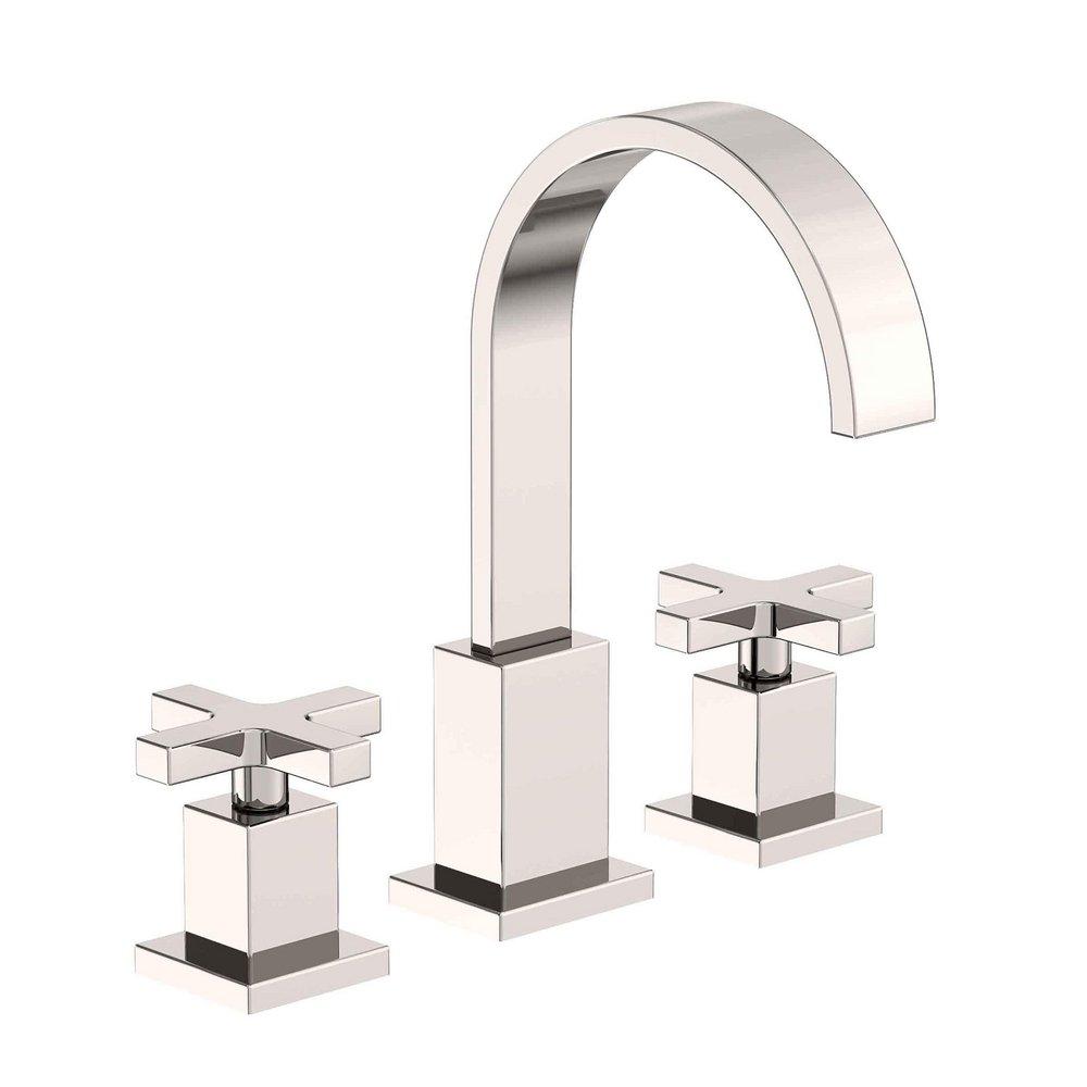Newport Brass Polished Nickel - Natural Two Handle Widespread Bathroom Sink Faucet 