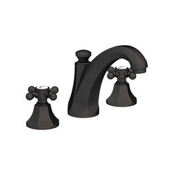 Two Handle Widespread Bathroom Sink Faucet in Flat Black Cross Handle