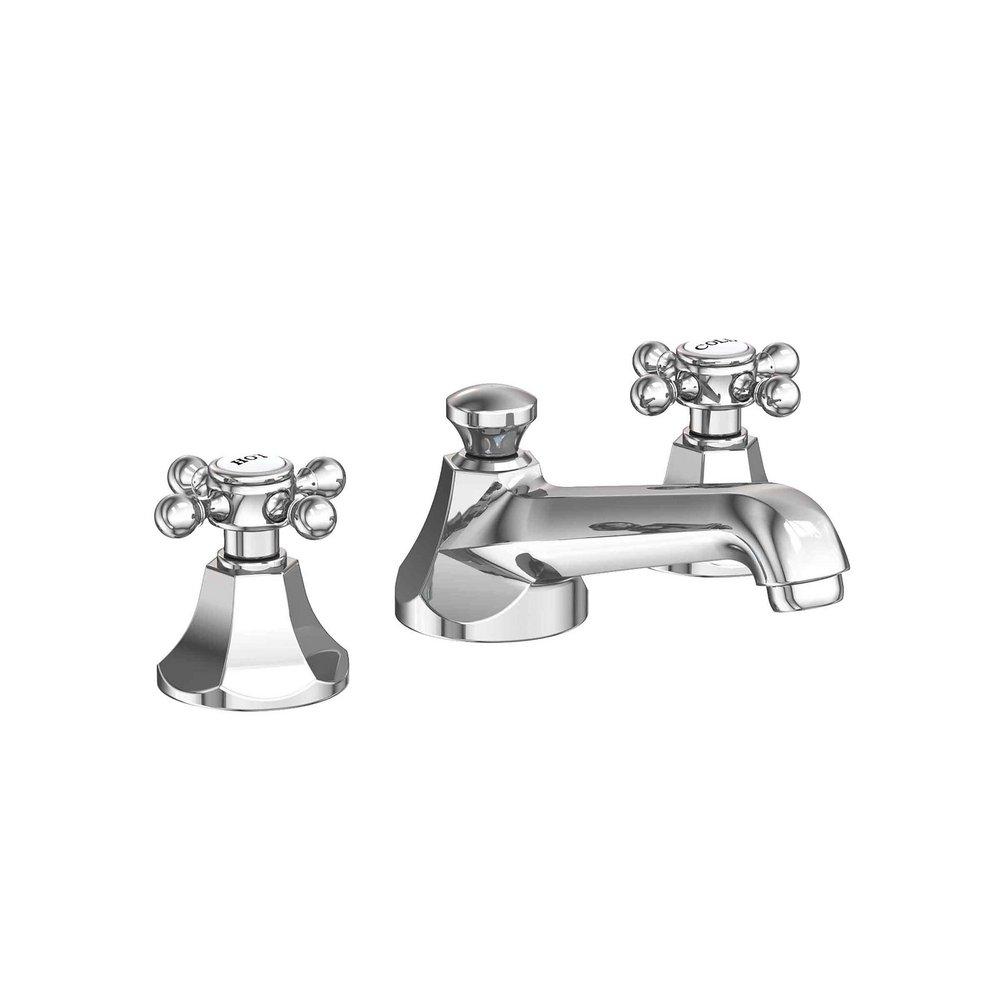 Newport Brass Polished Chrome Two Handle Widespread Bathroom Sink Faucet 