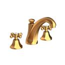 Newport Brass Satin Gold - PVD Two Handle Widespread Bathroom Sink Faucet Cross Handle 