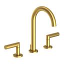 Two Handle Widespread Bathroom Sink Faucet in Satin Brass - PVD