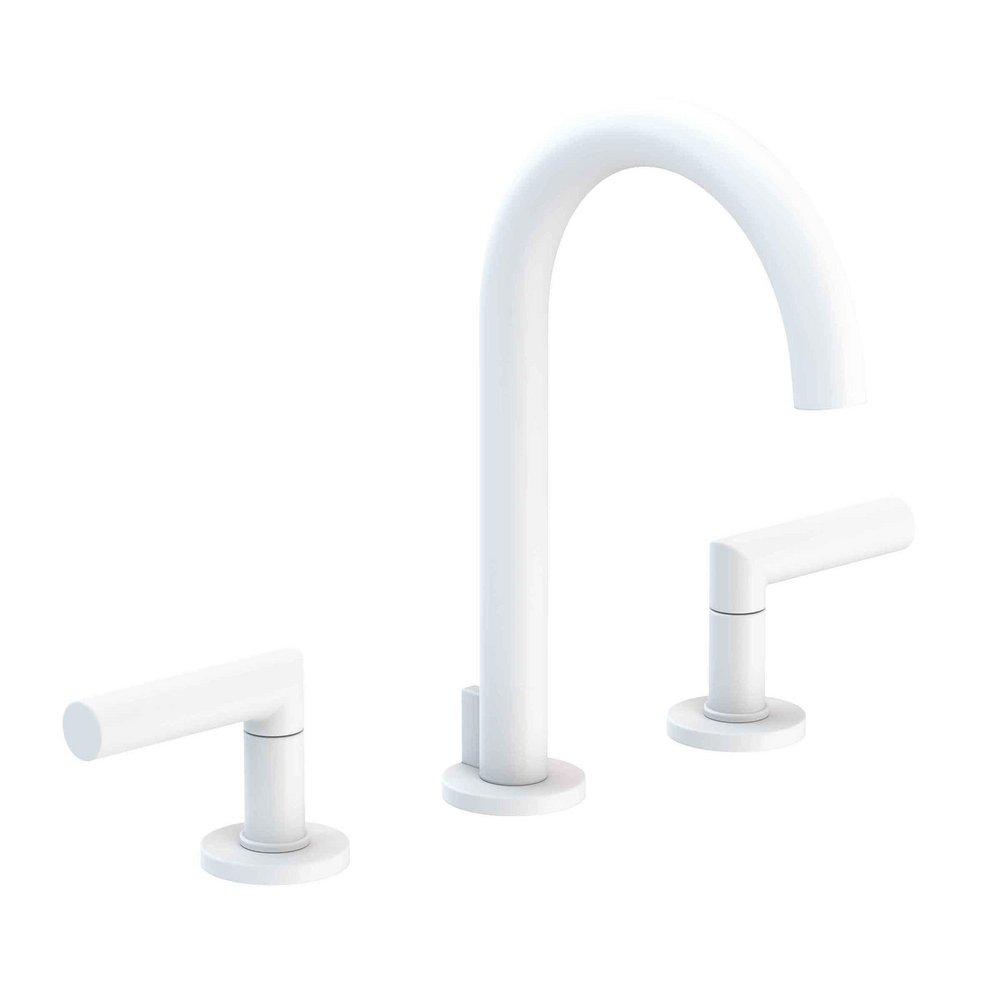 Newport Brass Matte White Two Handle Widespread Bathroom Sink Faucet 