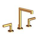 Two Handle Widespread Bathroom Sink Faucet in Satin Gold - PVD