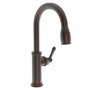 Single Handle Pull Down Kitchen Faucet in English Bronze