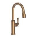 Newport Brass Antique Brass Pull Down Kitchen Faucet 