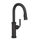 Single Handle Pull Down Kitchen Faucet in Flat Black