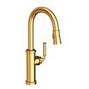 Newport Brass Polished Gold - PVD Single Handle Pull Down Kitchen Faucet 