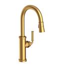 Single Handle Pull Down Kitchen Faucet in Satin Bronze - PVD