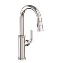 Newport Brass Polished Nickel - Natural Single Handle Pull Down Kitchen Faucet 