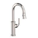 Single Handle Pull Down Kitchen Faucet in Polished Nickel - Natural