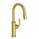 Newport Brass Satin Brass - PVD Single Handle Pull Down Kitchen Faucet 