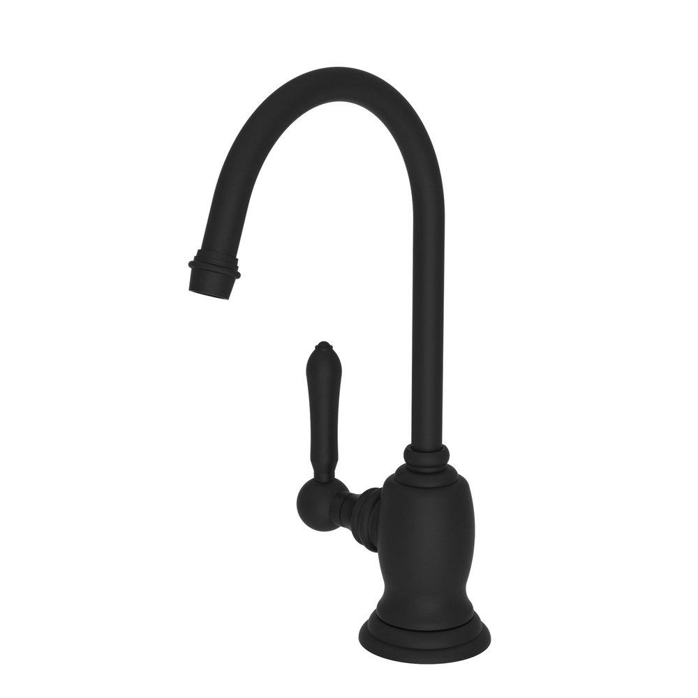 Newport Brass Flat Black 1 gpm 1 Hole Deck Mount Hot Dispenser with Single Lever Handle 