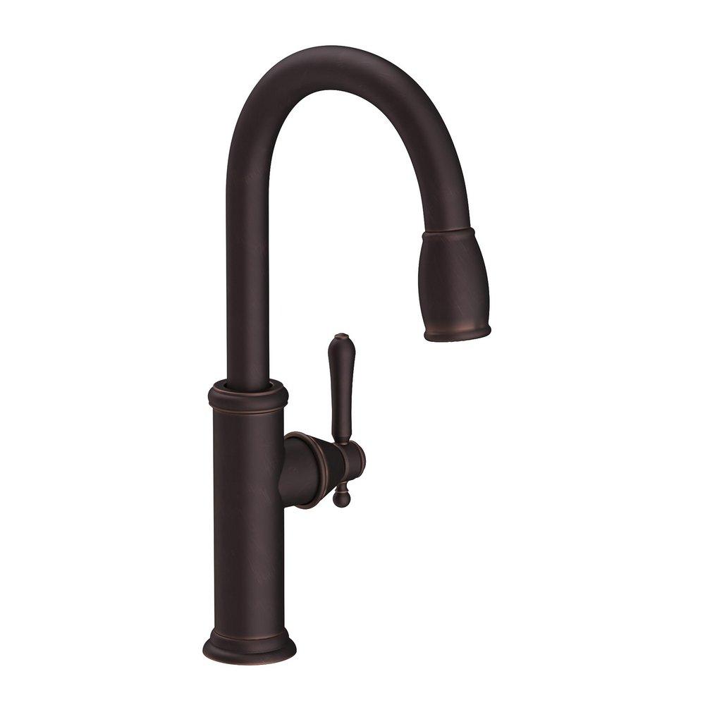 Newport Brass Venetian Bronze Single Handle Pull Down Kitchen Faucet 