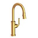 Newport Brass Satin Gold - PVD Single Handle Pull Down Kitchen Faucet 