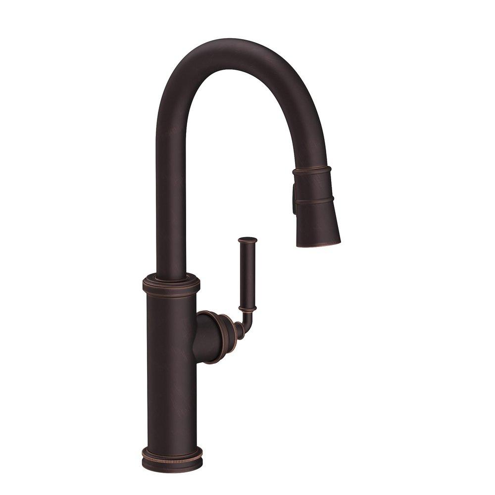 Newport Brass Venetian&reg; Bronze Single Handle Pull Down Kitchen Faucet 