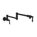 Wall Mount Pot Filler in Flat Black