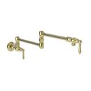 Newport Brass Uncoated Polished Brass - Living Two Handle Lever Handle Pot Filler 