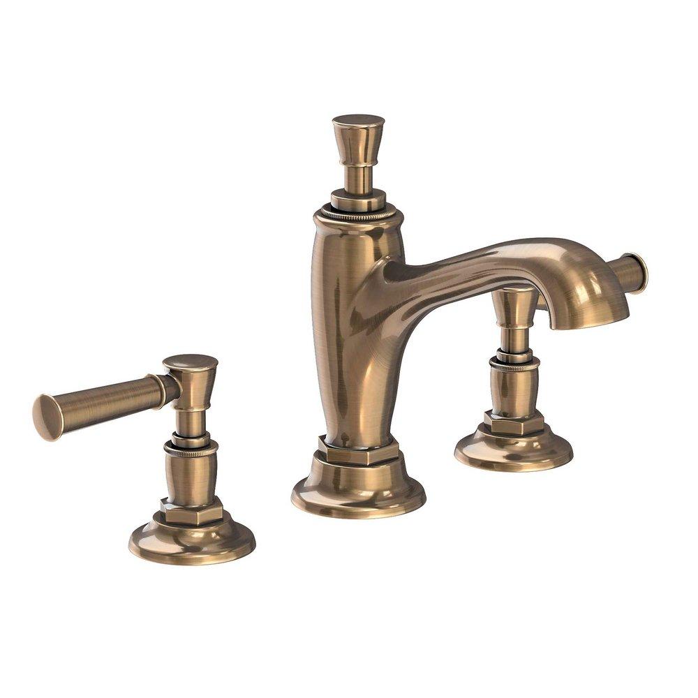 Newport Brass Antique Brass Two Handle Widespread Bathroom Sink Faucet 