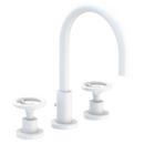 Newport Brass Matte White Two Handle Widespread Bathroom Sink Faucet Wheel Handle 