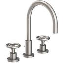 Newport Brass Stainless Steel - PVD Two Handle Widespread Bathroom Sink Faucet Wheel Handle 