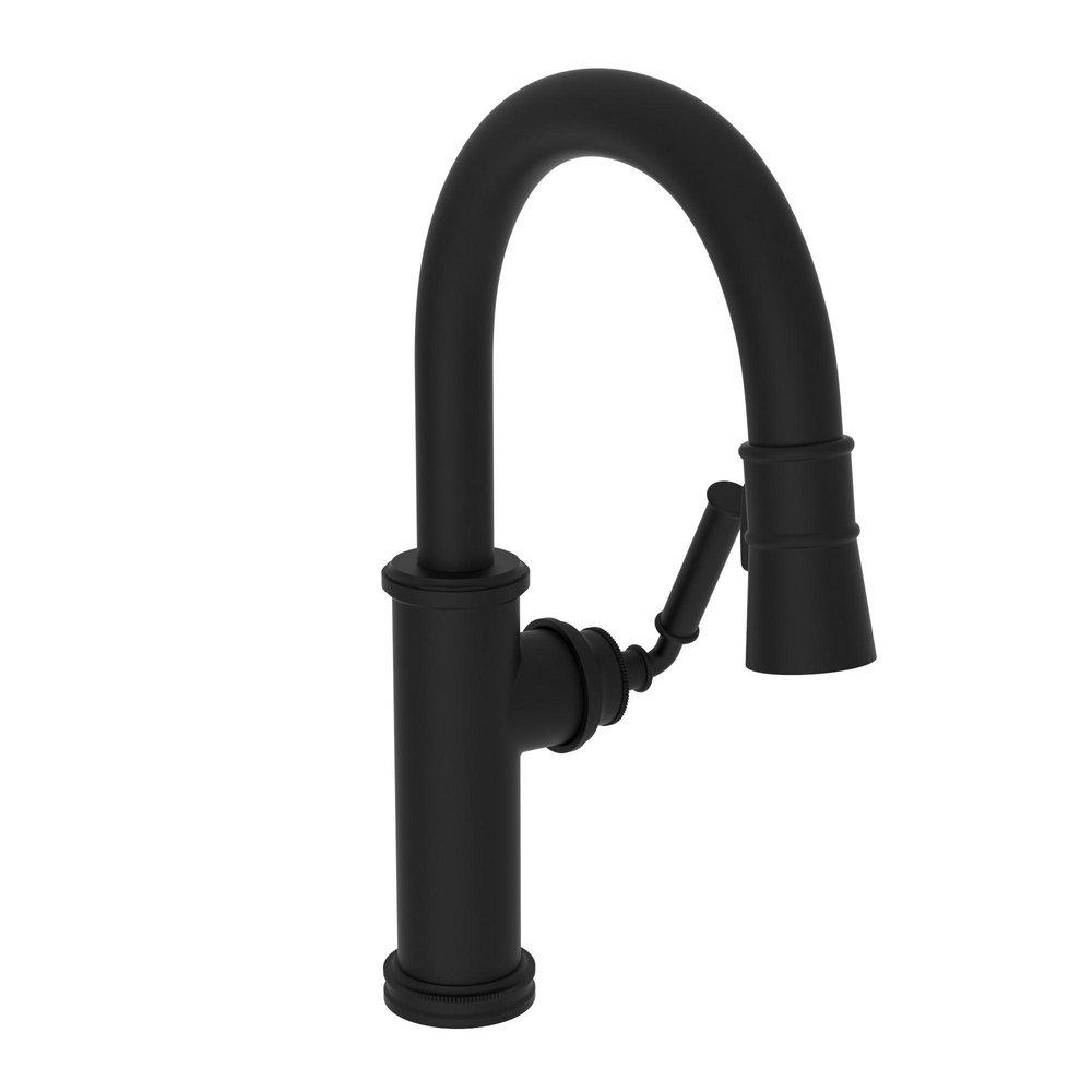 Newport Brass Flat Black Two Lever Handle Bar Faucet 