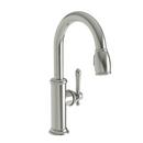 Single Handle Pull Down Bar Faucet in Polished Nickel - Natural