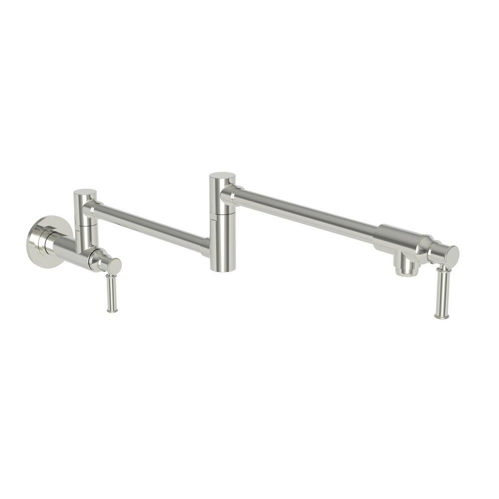 Newport Brass Polished Nickel - Natural Two Handle Lever Pot Filler 
