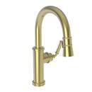 Single Handle Pull Down Bar Faucet in Satin Brass - PVD