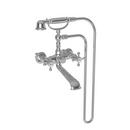 Newport Brass Polished Chrome Three Handle Wall Mount Filler (Trim Only) 