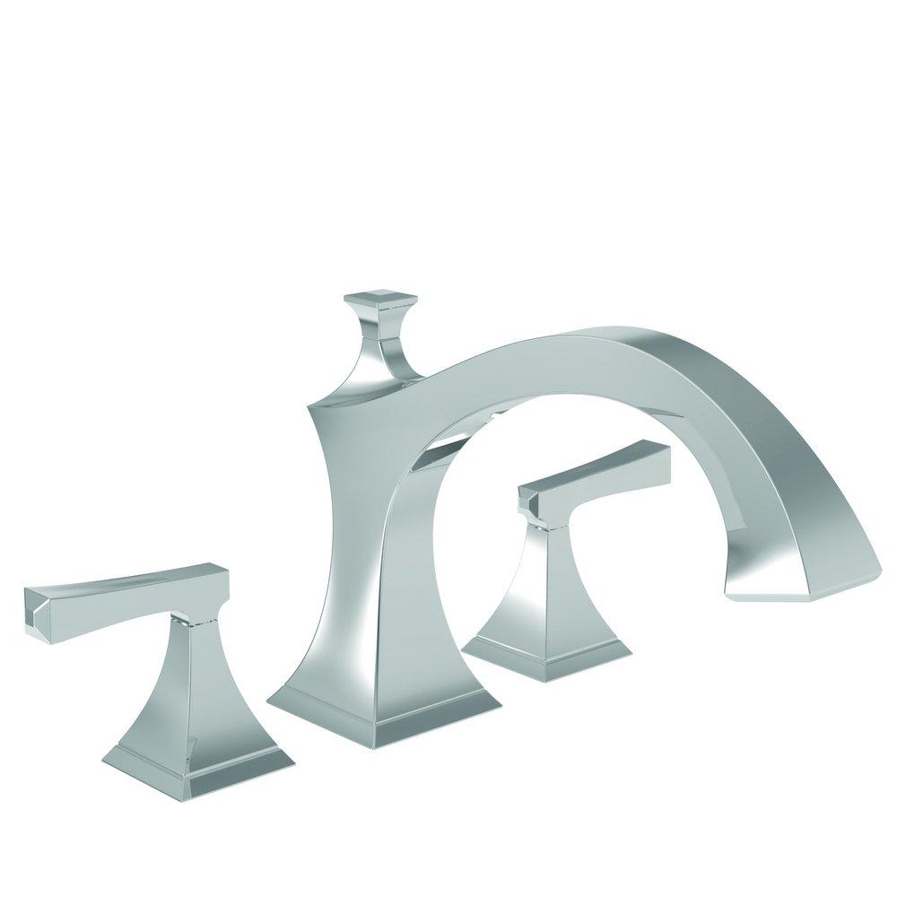 Newport Brass Polished Chrome Two Handle Roman Tub Faucet Trim Only 