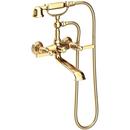 Newport Brass Uncoated Polished Brass Three Handle Wall Mount Filler 